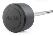 Штанга неразборная обрезиненная 45 кг. Прямой гриф. VictoryFit VF-DX4450