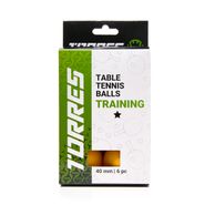 Мяч для наст. тенниса TORRES Training 1*, TT23015, диам. 40+ мм, упак. 6 шт, оранж Диаметр 40+ TORRES TT23015