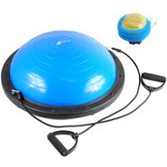 Полусфера гимнастическая с эспандерами TL02 blue 58 см