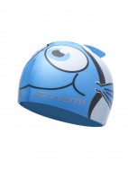 Шапочка для плавания Атеми, силикон (дет.), рыбка+, голубая, FC105 ATEMI 00000098103