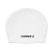 Шапочка для плав. TORRES, SW-12507WT, белый, силикон Senior TORRES SW-12507WT