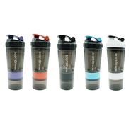 Спортивный шейкер SHB04-500 с мерной шкалой и сеткой-фильтром (black) - SHB04-500