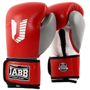 Перчатки бокс.(нат.кожа) Jabb JE-4080/US 80 красный/белый 10ун. 358910