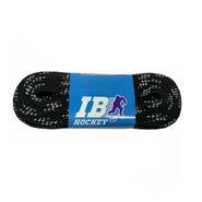 Шнурки для коньков IB Hockey с пропиткой, HLIB305BK, полиэстер, 305см, черные 305см