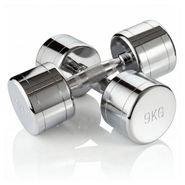 Гантель хром 9 кг (2 штуки) VictoryFit VF-CR090-2