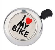 Звонок "I LOVE MY BIKE" хром., сталь/пласт. ТАЙВАНЬСКИЕ ПРОИЗВОДИТЕЛИ NTB18089