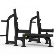 Impulse ITF8202+ITF8202OPT олимпийская горизонтальная скамья для жима со страховочными упорами