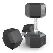 Гантель гексагональная UNIX Fit обрезиненная 17,5 кг, 2 шт. UNIX Fit™ DBHEX17_5x2