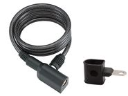 Замок тросовый 6х1000мм с ключом и держателем GOLDEN KEY NTB17093