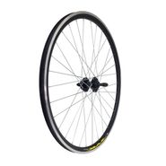 Колесо 28" зад., обод дв. ал. б/пист. чёр., втулка ст., диск, гайки, чёр. ВЕЛООЛИМП ZVO22509