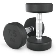 Гантель UNIX Fit PRO круглая обрезиненная 7,5 кг, 2 шт. UNIX Fit™ DBRND7_5PBKx2