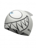 Шапочка для плавания Атеми, силикон (дет.), рыбка-, серебро, FC203 ATEMI 00000098106