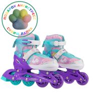 Раздвижные роликовые коньки CK-SK-P320-30 Violet (антистресс сквиш лапка в подарок) (XS (25-28)) Alpha Caprice CK-SK-P320-30