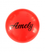 Мяч для художественной гимнастики Amely AGB-102 19 см красный с блестками УТ-00012870