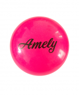 Мяч для художественной гимнастики Amely AGB-102 19 см розовый с блестками УТ-00012872