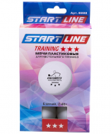 Мячи для настольного тенниса Start line Training 3* белый УТ-00005876