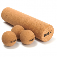 Сдвоенный массажный мяч INEX Peanut Cork Ball 16 х 8 см, пробка