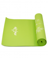 Коврик для йоги STAR FIT FM-102 PVC с рисунком, зеленый УТ-00007238
