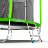 Батут EVO JUMP Cosmo 8ft зеленый внутренняя сетка лестница