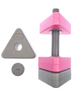 Аквагантели Dumbells Triangle Bar Float 30,5х10,5 см Grey-Pink MAD WAVE M0826 01 0 00