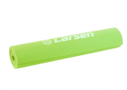 Коврик для фитнеса и йоги  Larsen PVC лайм 4 мм 354072