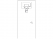 Баскетбольный набор PURE2IMPROVE FUN HOOP LARGE Pure2Improve P2I100220