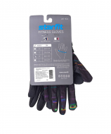 Перчатки для фитнеса WG-104, с пальцами, черный/мультицвет XS Starfit УТ-00020816