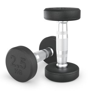 Гантель UNIX Fit PRO круглая обрезиненная 2,5 кг, 2 шт. UNIX Fit™ DBRND2_5PBKx2