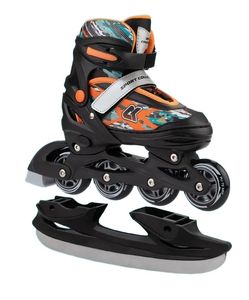 Раздвижные роликовые коньки Fntm Orange (со сменными лезвиями) (M (33-36)) Alpha Caprice CK