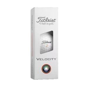 Мяч для гольфа Titleist Velocity 26, T8027S-WT, 3 шт/уп, белый