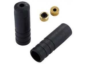 BOT007 Наконечник оболочки троса перекл. 4мм, пласт. чёр. с уплотн., 100шт JAGWIRE ZJG17627