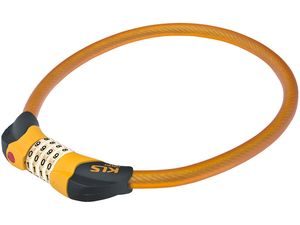 Замок тросовый CRYPT кодовый оранжевый KELLYS NKE78667