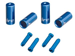 CHA099-UJ Наконечники оболочек 10х4,5мм, 6х5мм и тросов 4шт. синие. Комплект JAGWIRE ZJG50686