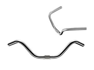 ZOOM Руль HR-15A, сталь, D:25,4xW:600 х Н93мм, изгиб 56° назад, сер. ZOOM ZTB20871