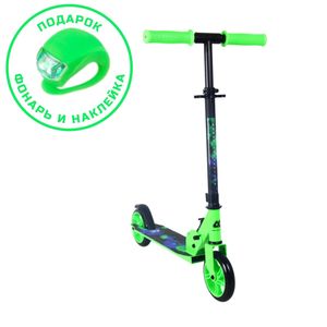 Самокат CK-SJ145-43 145мм green (фонарь и наклейка в подарок) Sport Collection CK-SJ145-43