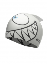 Шапочка для плавания Атеми, силикон (дет.), рыбка-, серебро, FC203 ATEMI 00000098106