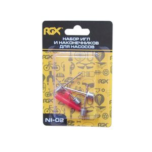 Набор игл NI-02 для насосов (4 иглы и насадка в наборе, продаем по 5 наборов) RGX Набор стальных игл NI-02
