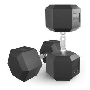 Гантель гексагональная UNIX Fit обрезиненная 32,5 кг, 2 шт. UNIX Fit™ DBHEX32_5x2