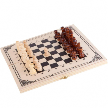 Шахматы деревянные лакированные с доской №1 CS38602