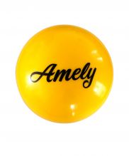Мяч для художественной гимнастики Amely AGB-101 15 см желтый УТ-00012842