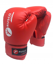 Перчатки боксерские Rusco 8oz к/з красные УТ-00008587