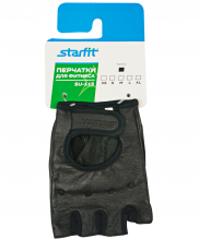 Перчатки для фитнеса STAR FIT SU-115, черный XL УТ-00009547