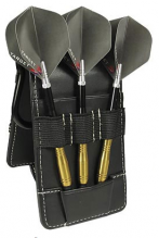Кожаный чехол для дротиков Target Leather Wallet (черный)
