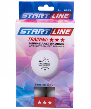 Мячи для настольного тенниса Start line Training 3* белый УТ-00005876