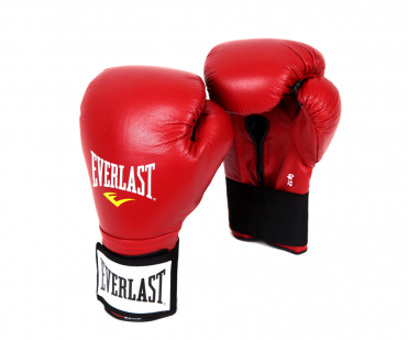 Перчатки тренировочные на липучке Everlast 12oz красные 141200U