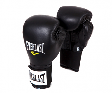 Перчатки тренировочные на липучке Everlast 10oz черные 141001U