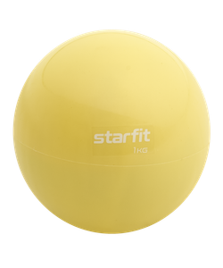 Медбол GB-703, 1 кг, желтый пастель Starfit УТ-00018928