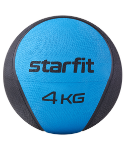Медбол высокой плотности GB-702, 4 кг, синий Starfit УТ-00018937