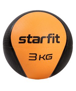 Медбол высокой плотности GB-702, 3 кг, оранжевый Starfit УТ-00018936