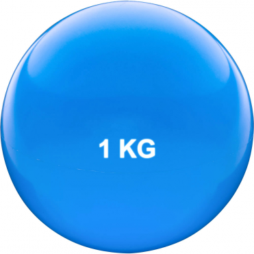 Медбол Sportex 1 кг 12 см голубой ПВХ-песок HKTB9011-1 10015419